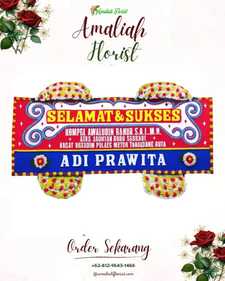 Papan Bunga Ucapan Selamat Tebat Giri Indah